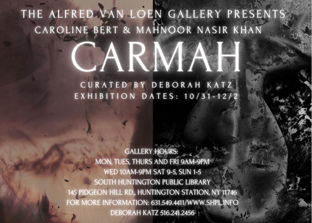 Alfred Van Loen Gallery Presents CARMAH, Curated by Deborah Katz, exhibition dates October 31 - December 2, 2020.