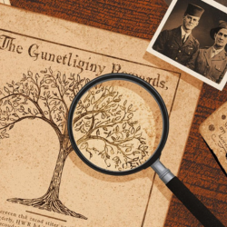 Veterans Genealogy Records Graphic 