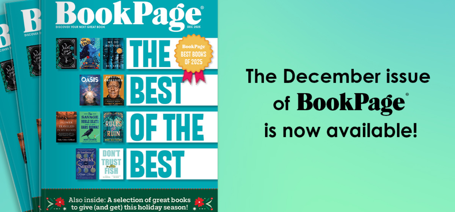 The December issue of BookPage magazine cover featuring the headline 'The Best of the Best' and a gold 'Best Books of 2025' seal.