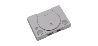  A PlayStation gaming console.
