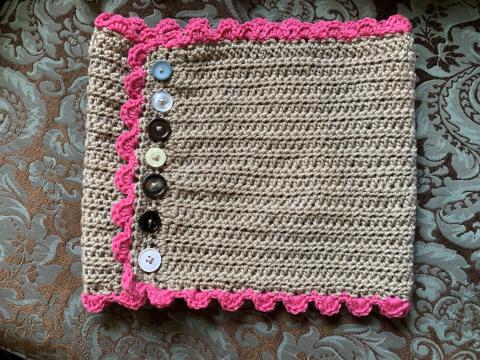 crocheted neckwarmer