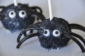 Spider cake pops