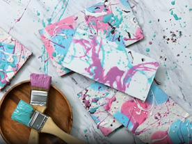 Painted Chocolate Bars