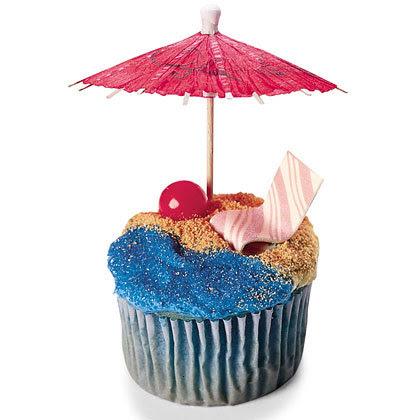 Beach Time Cupcakes