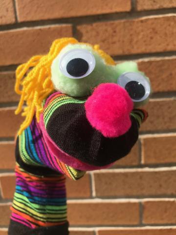 Punky sock puppet