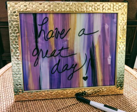 Trendy Dry Erase Board