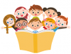 Children reading a book
