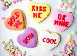 Conversation Heart Cookies