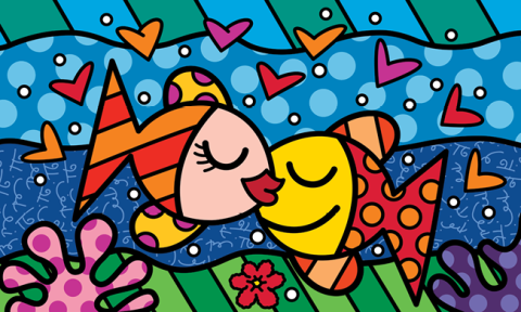 Romero Britto fish picture