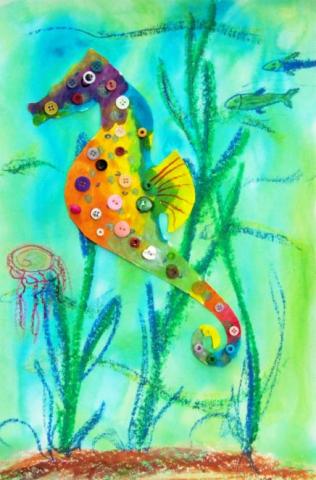 Bead & Button Seahorse