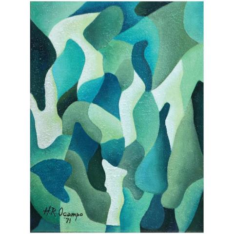 Hernando Ruiz Ocampo abstract painting