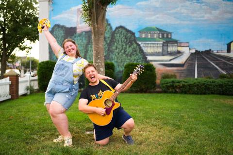 A photo of Ben and Anna from the BenAnna Band.