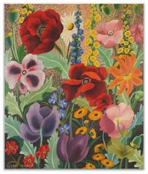 Sir Cedric Morris painting of flowers