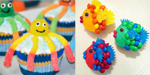 Sea Creature Cupcakes