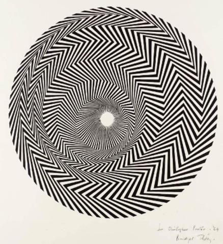 Bridget Riley painting