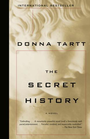 The cover of the book The Secret History by Donna Tartt.