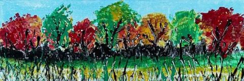 Autumn Trees Painting