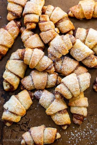 A photo of rugelach pastries.