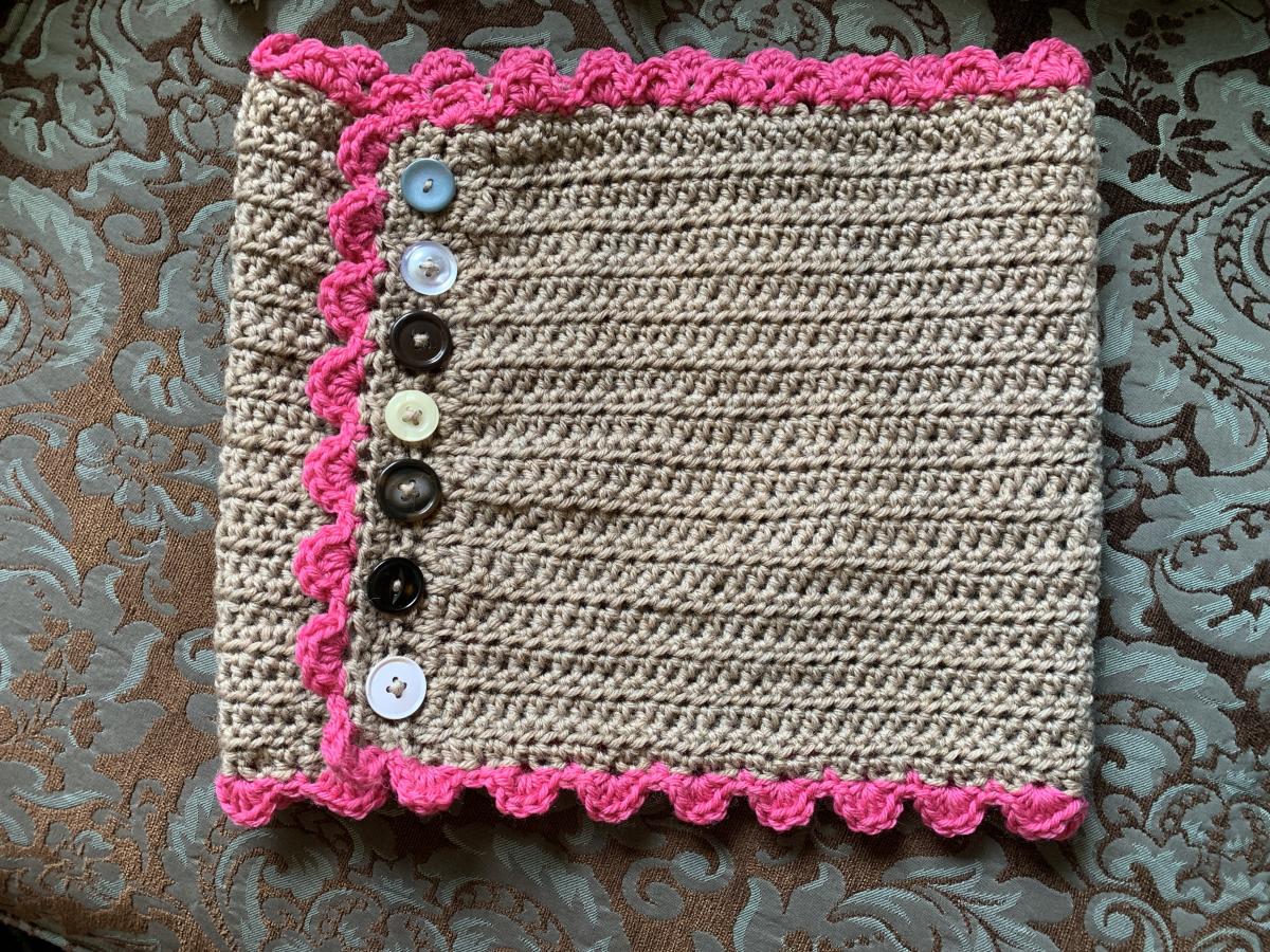 crocheted neckwarmer