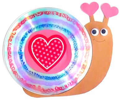 Snail Valentine's craft