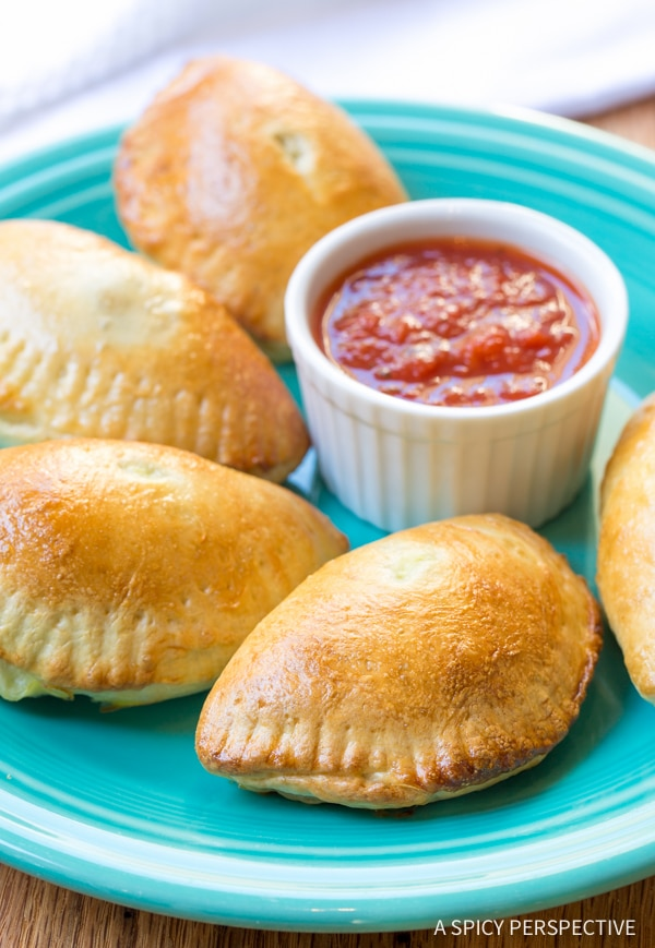 mini stuffed calzones