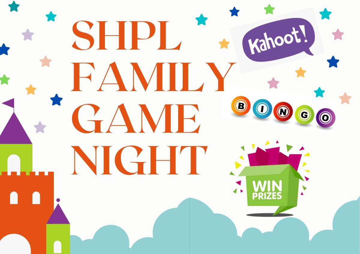 SHPL Family Game Night logo