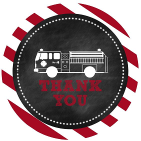 Fire truck thank you