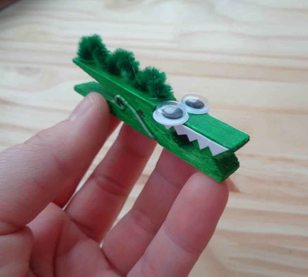 Clothespin Crocodile