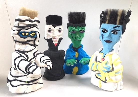 Spooky Brush Head Figures