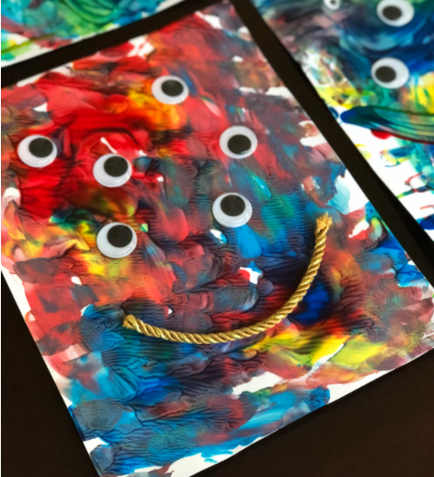 Finger Paint Monster