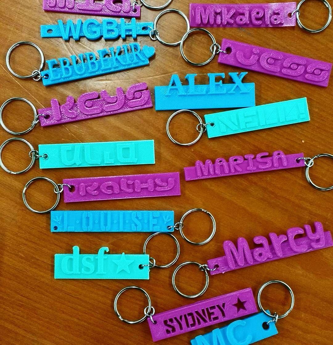 3D printed key chains
