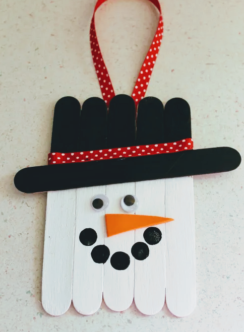 Pop Stick Snowman