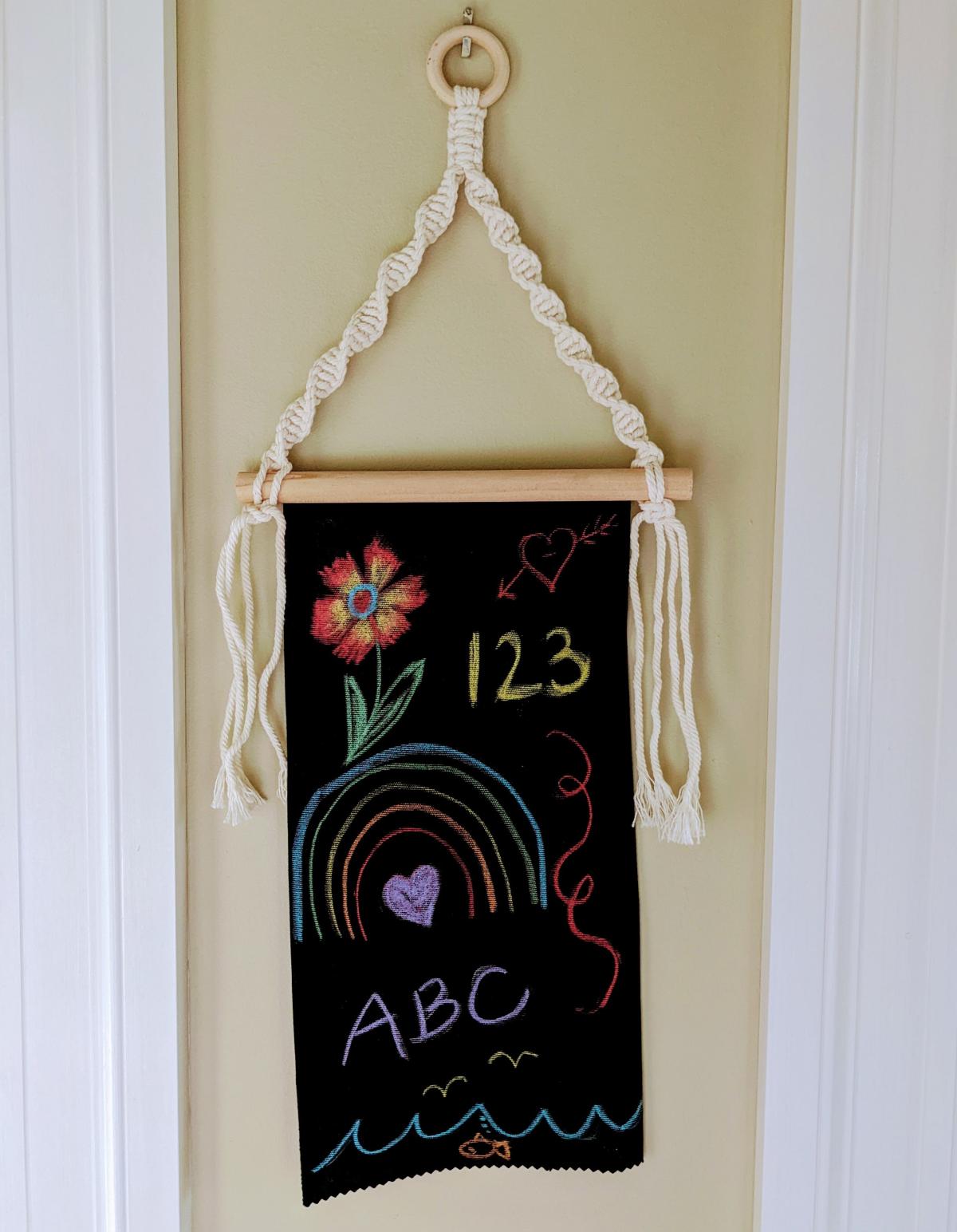 Washable wall hanging
