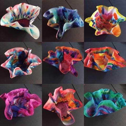 Dale Chihuly glass bowls