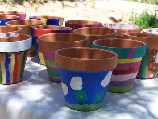 Painted Flower Pots