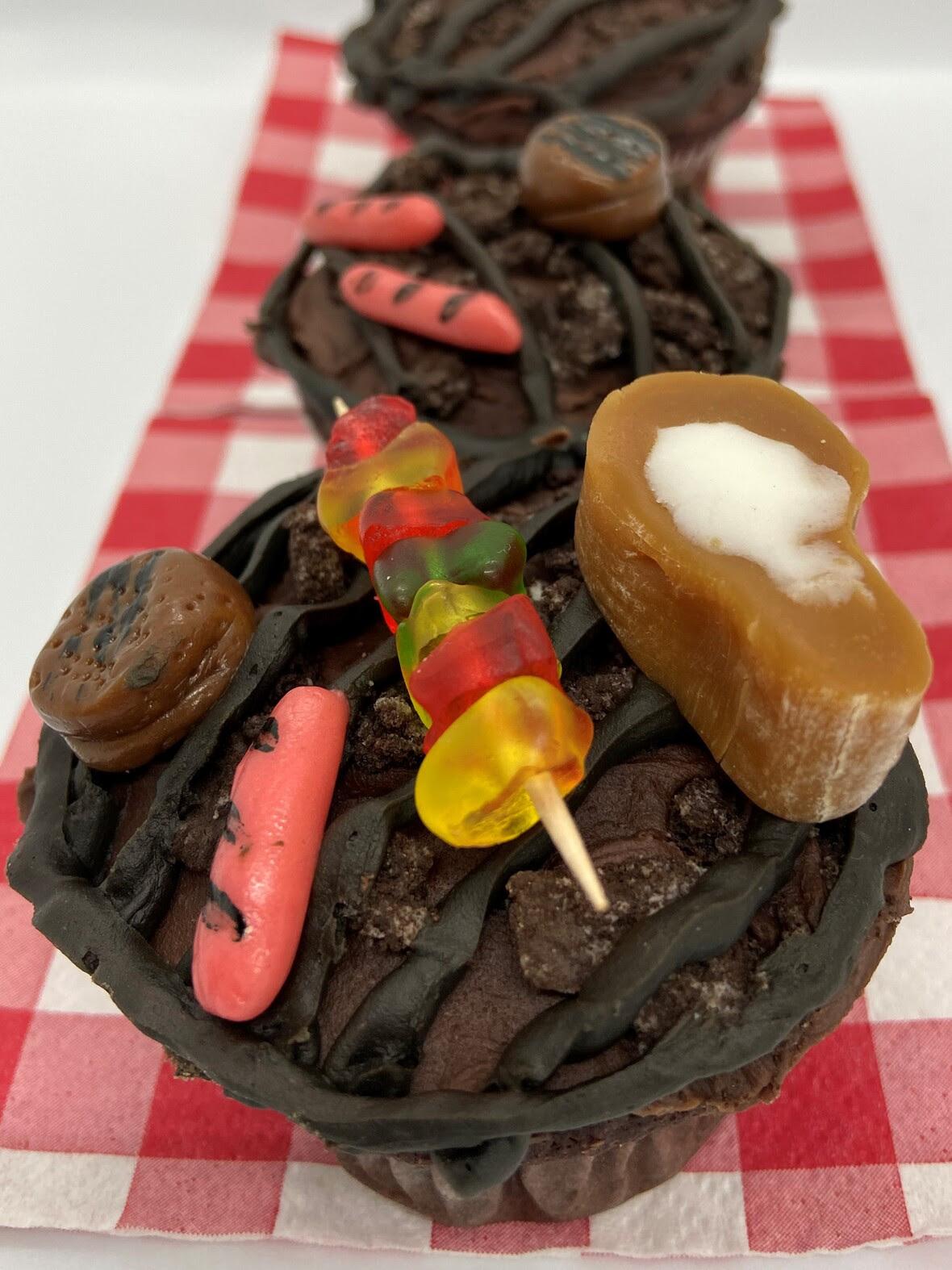 BBQ Grilled Cupcakes