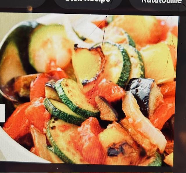 A color photo of ratatouille.