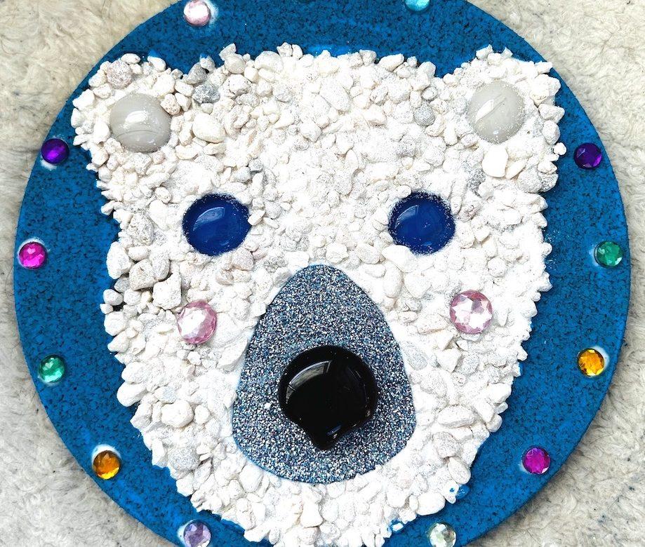 Texture Polar Bear Face