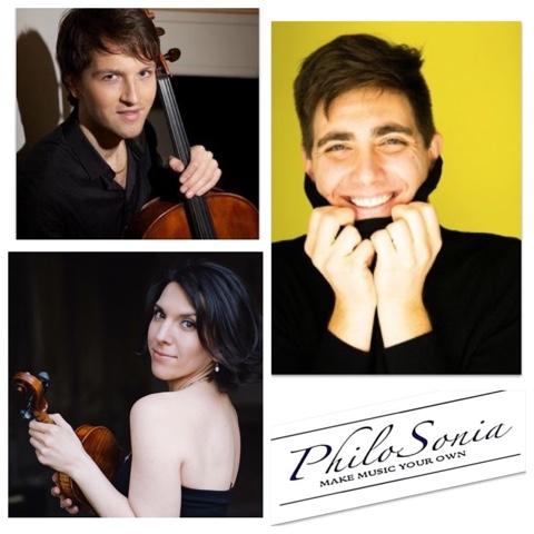 Photos of the members of the PhiloSonia Trio.
