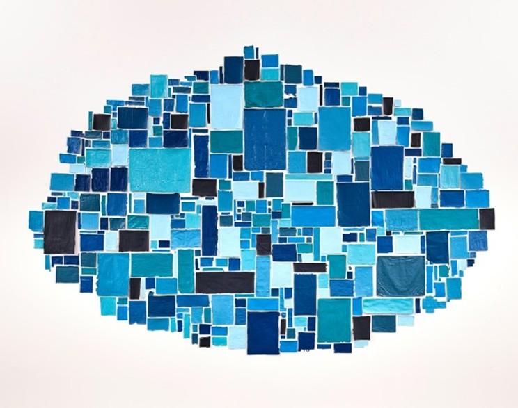 Abraham Cruzvillegas blue construction 