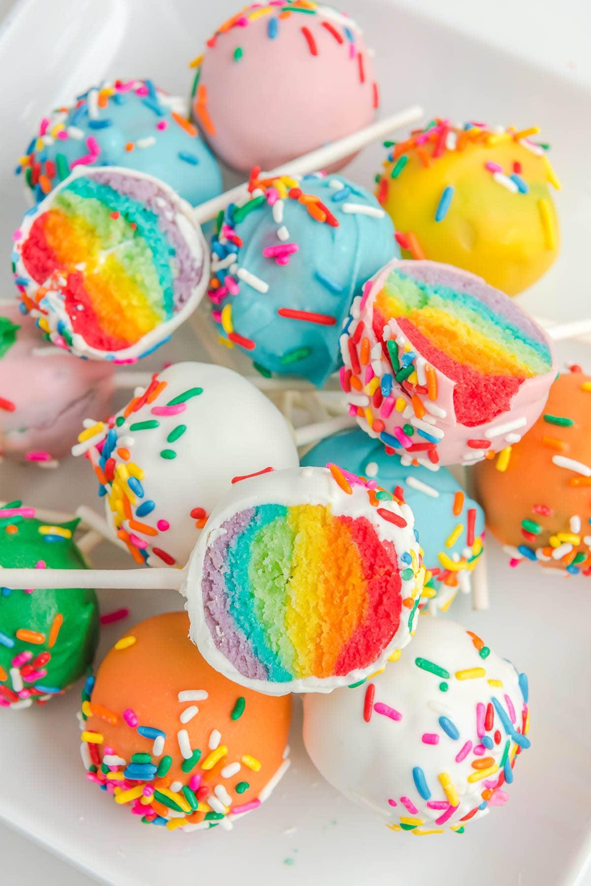 Colorful Cake Bites