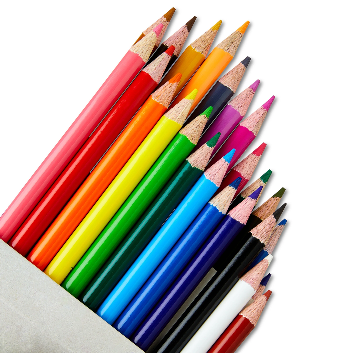 A photo of assorted colored pencils.