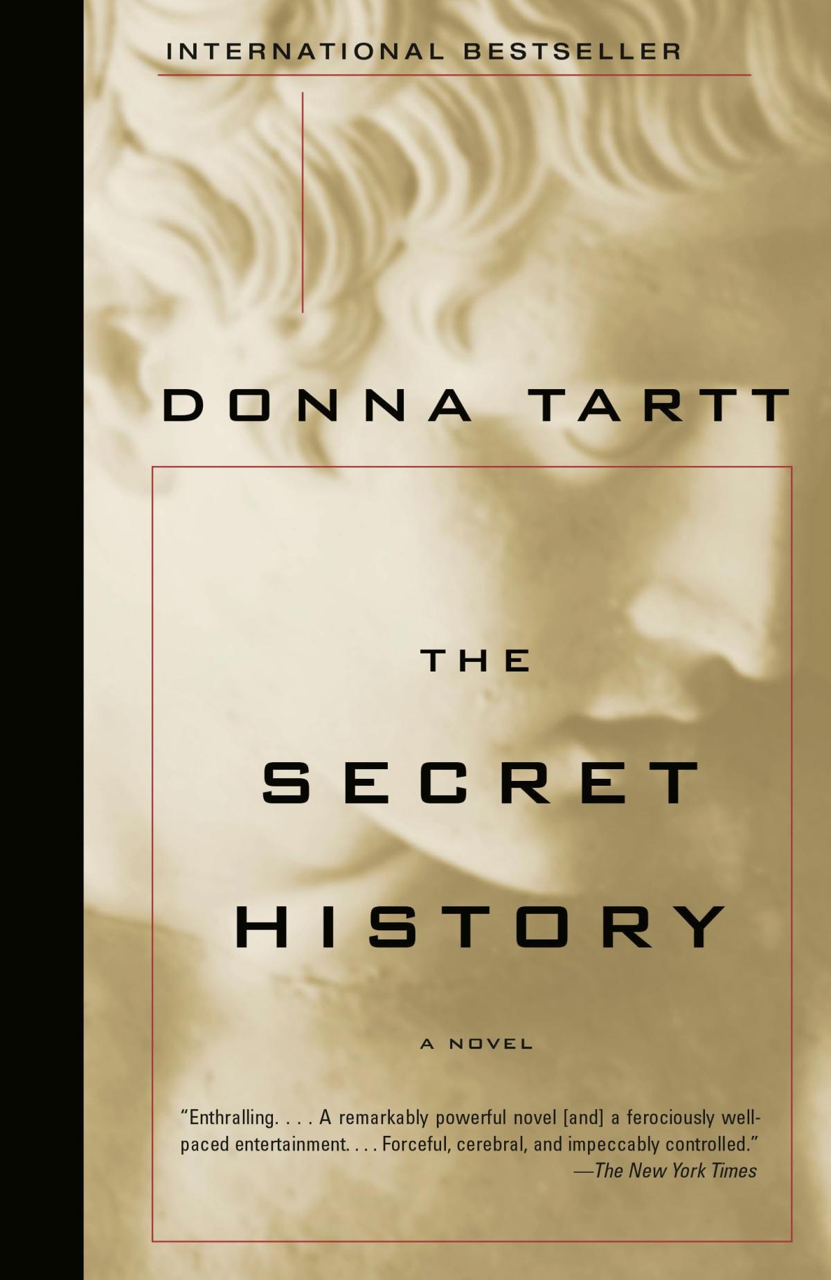 The cover of the book The Secret History by Donna Tartt.