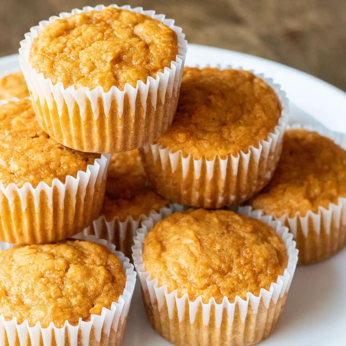 A photo of sweet potato muffins.