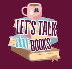 A graphic for Let's Talk About Books.