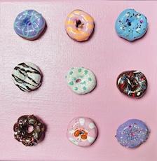 Mini Clay Donut Painting