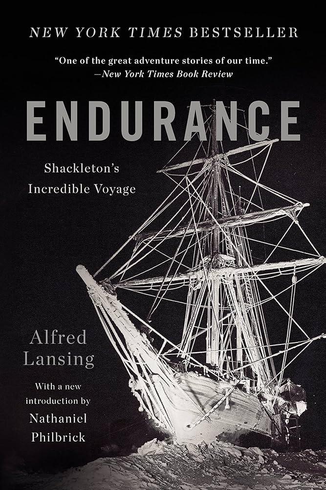 The cover of the book Endurance: Shackleton's Incredible Voyage by Alfred Lansing.
