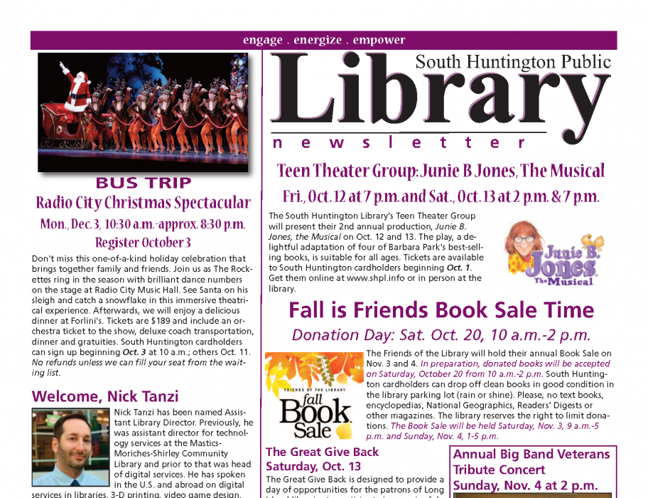 October 2018 newsletter front page thumbnail