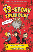 The 13-Story Treehouse book cover art